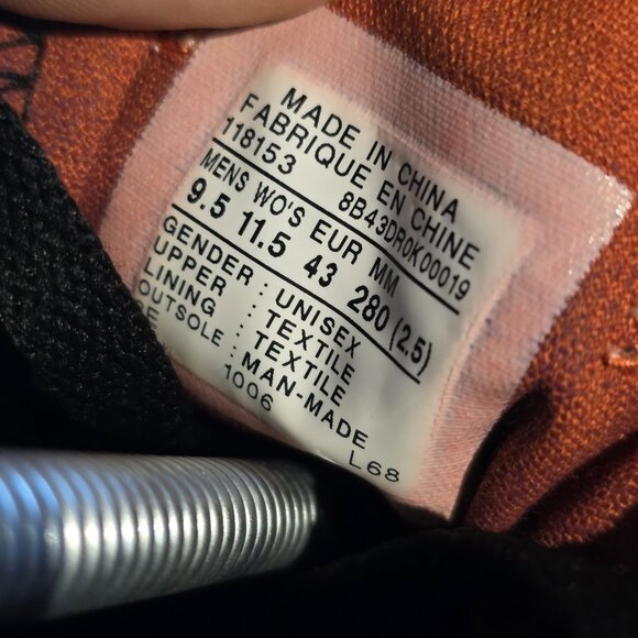 Converse All Stars men's Zebra Stripe Low Top Pop Tongue Lace Shoes Size 9.5 - Picture 9 of 9